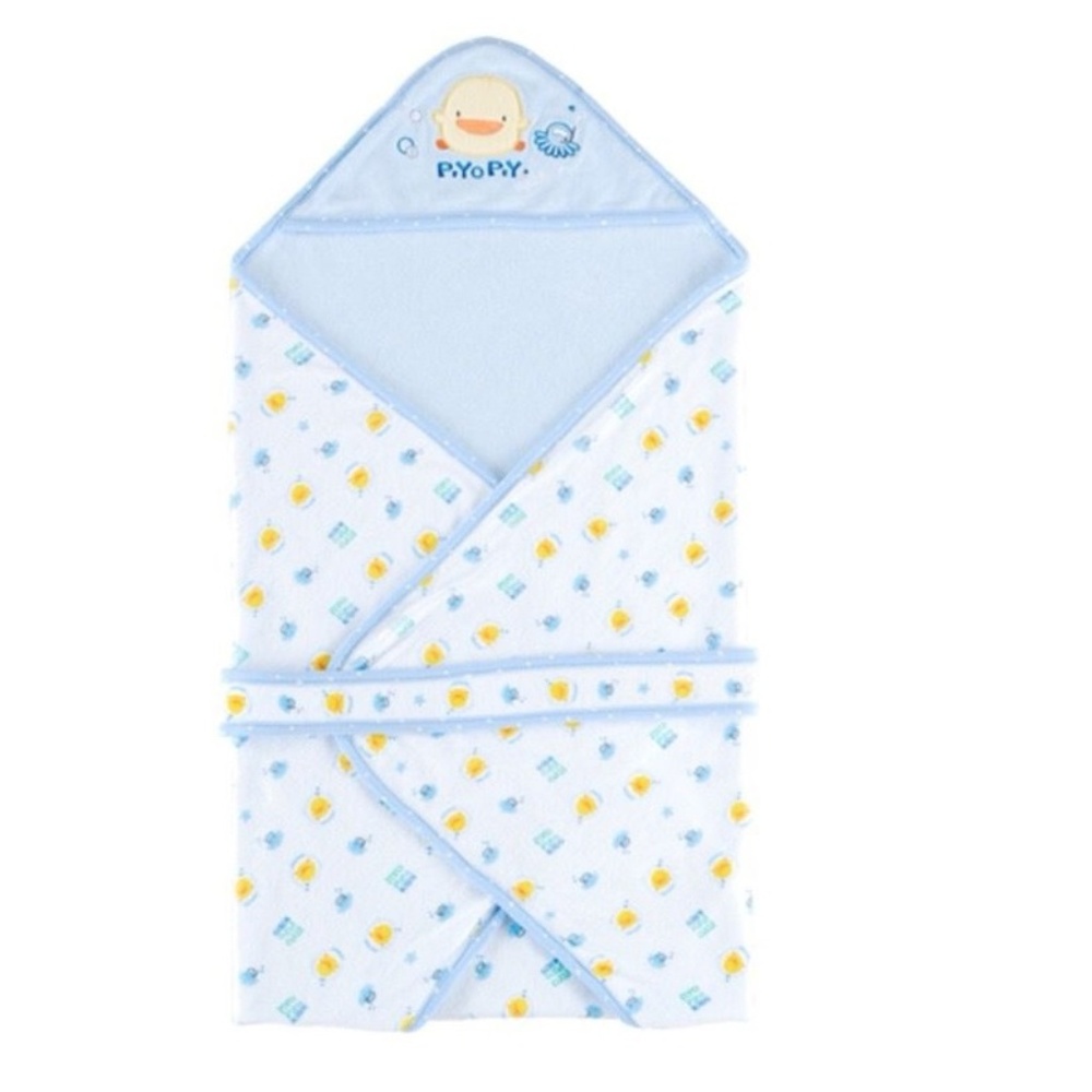 2 Piyo Piyo Double Layered Hooded bath towels